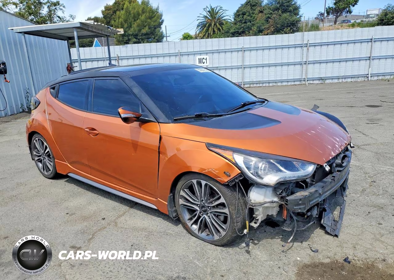 2016 Hyundai Veloster Turbo VIN:KMHTC6AE4GU295197 - 4