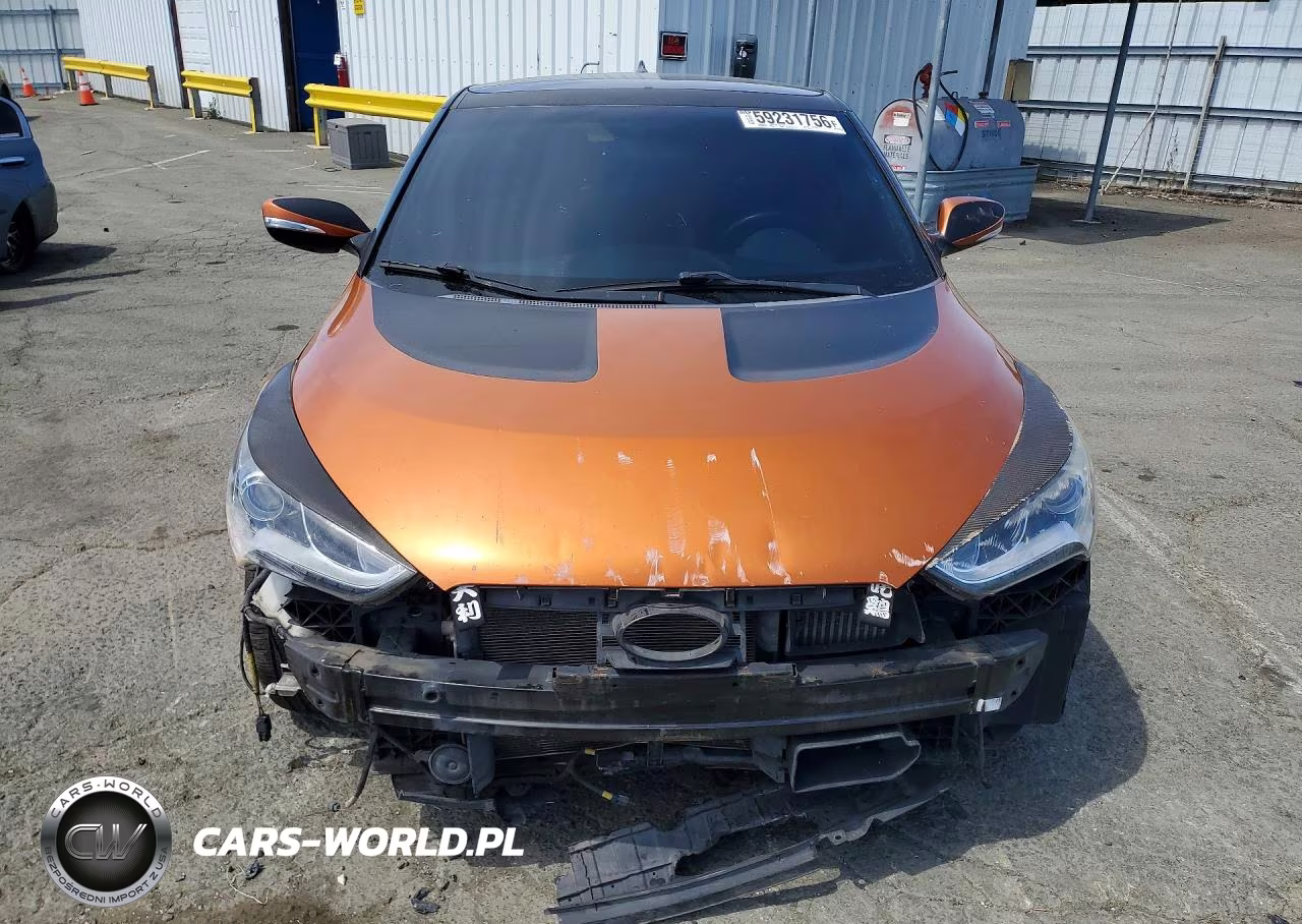 2016 Hyundai Veloster Turbo VIN:KMHTC6AE4GU295197 - 5