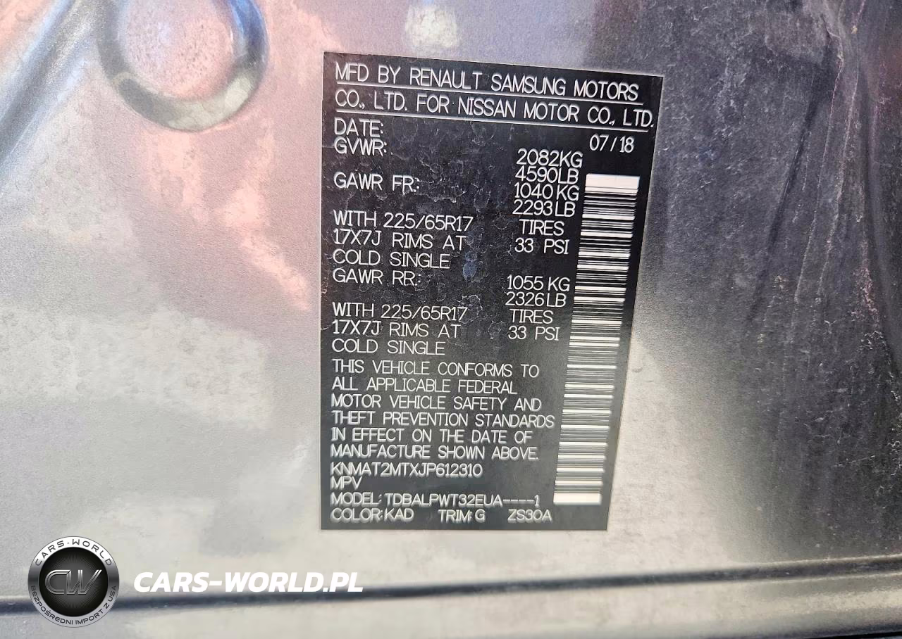 2018 Nissan Rogue S VIN:KNMAT2MTXJP612310 - 13