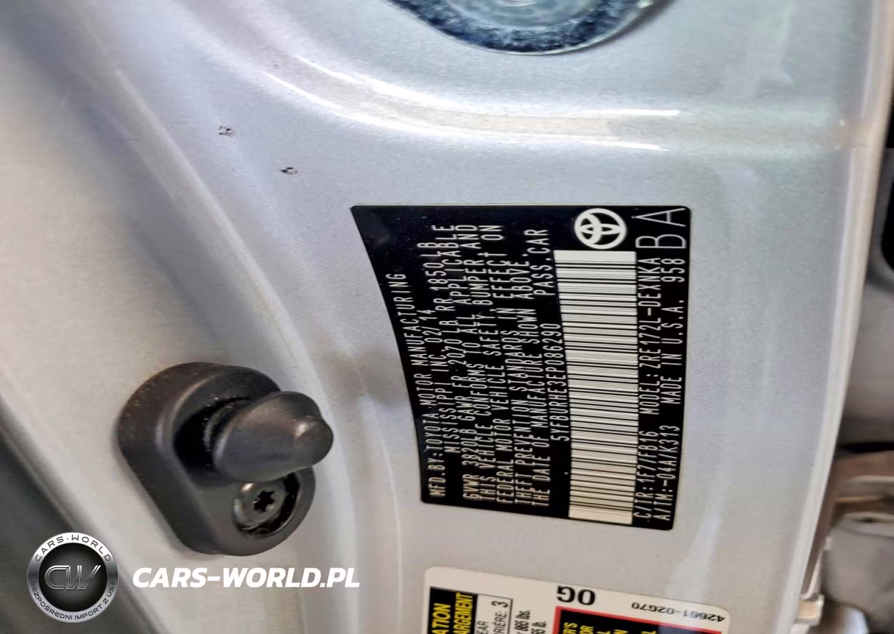 2014 Toyota Corolla Le Plus VIN:5YFBURHE3EP086290 - 12