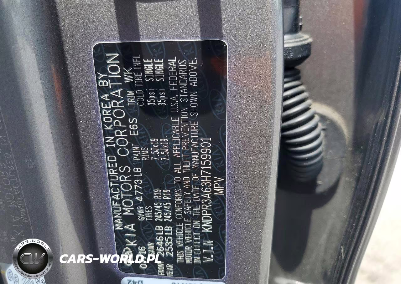 2017 Kia Sportage Sx VIN:KNDPR3A63H7159901 - 13