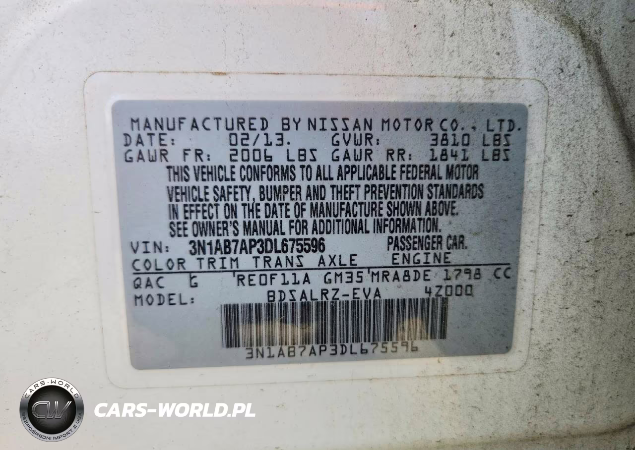 2013 Nissan Sentra S VIN:3N1AB7AP3DL675596 - 12