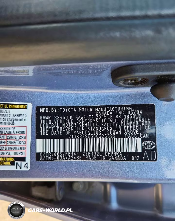 2005 Toyota Corolla Matrix Xr VIN:2T1KR32E55C326592 - 12