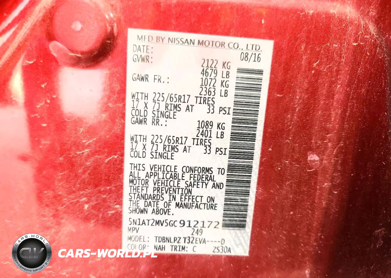 2016 Nissan Rougue VIN:5N1AT2MV5GC912172 - 13