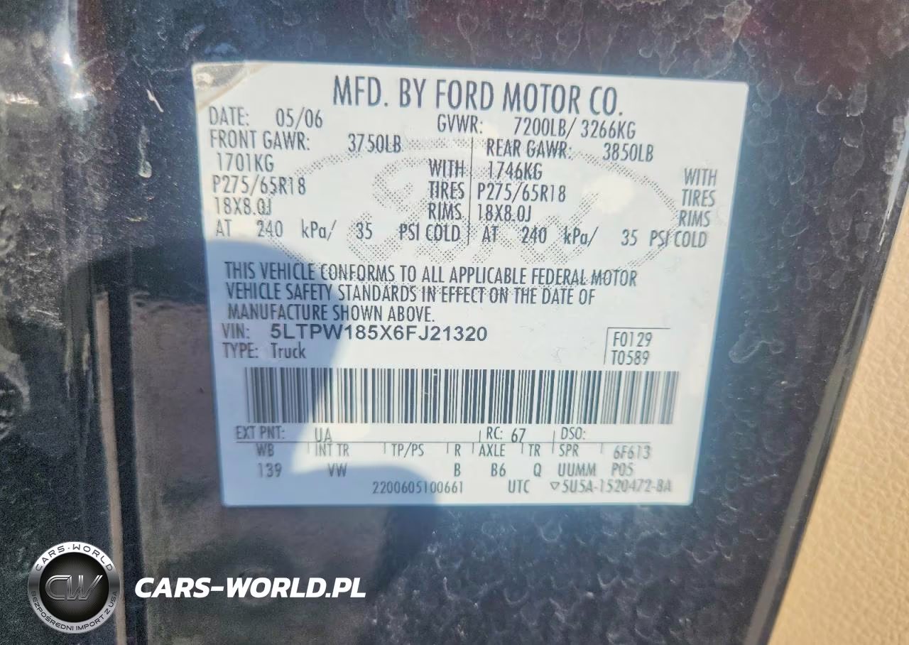 2006 Lincoln Mark Lt VIN:5LTPW185X6FJ21320 - 13