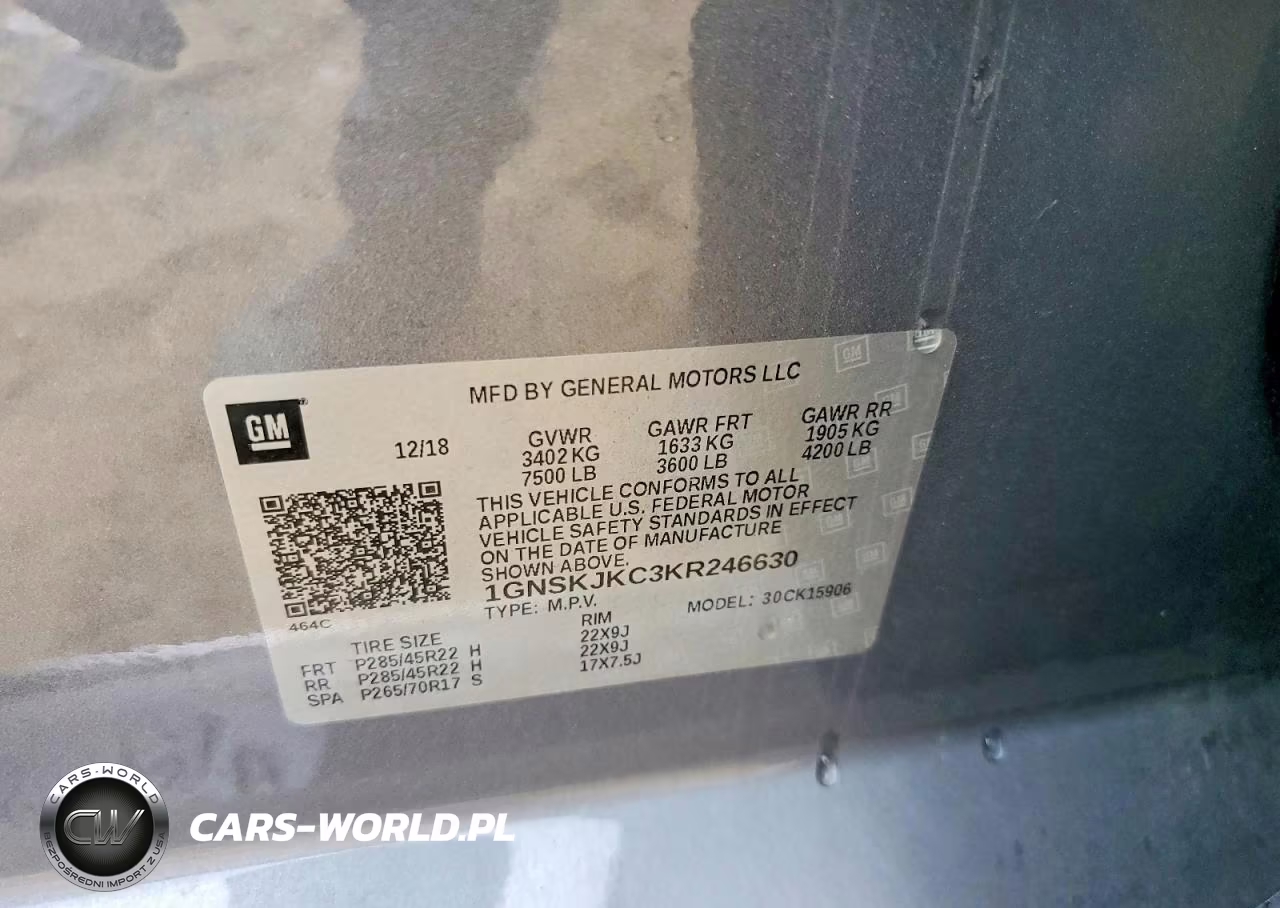 2019 Chevrolet Suburban K1500 Premier VIN:1GNSKJKC3KR246630 - 13