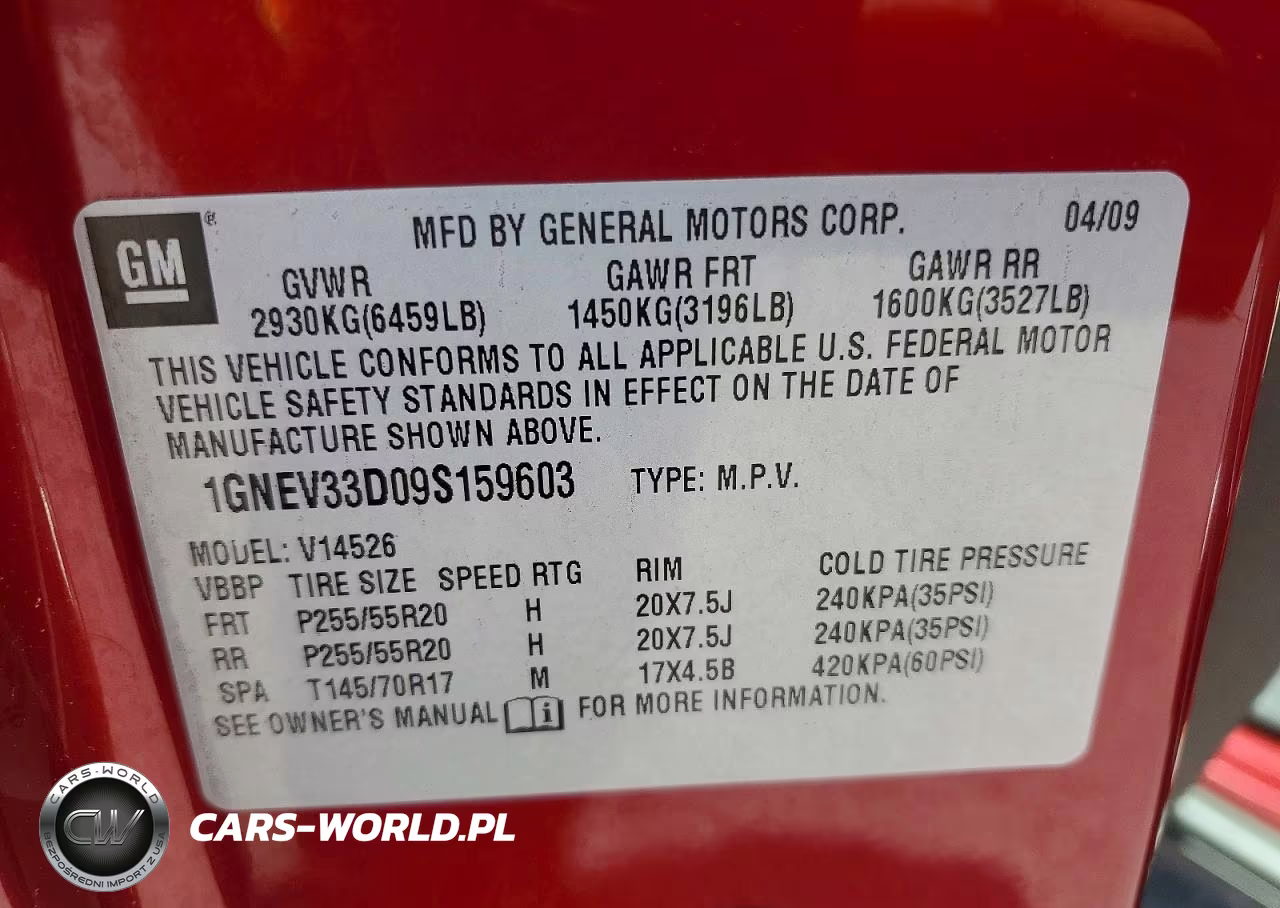 2009 Chevrolet Traverse Ltz VIN:1GNEV33D09S159603 - 13