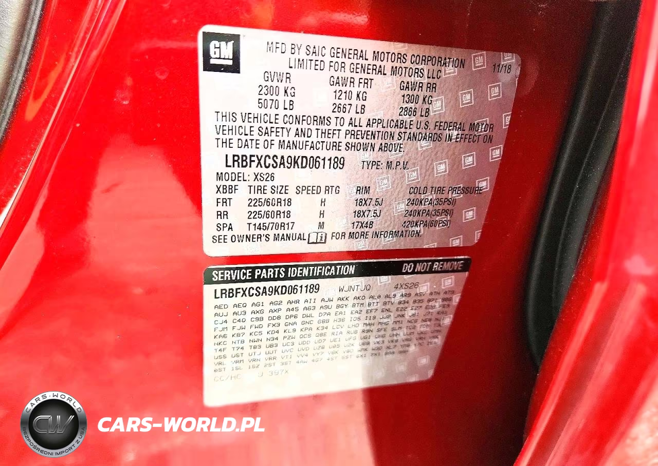 2019 Buick Envision Essence VIN:LRBFXCSA9KD061189 - 13