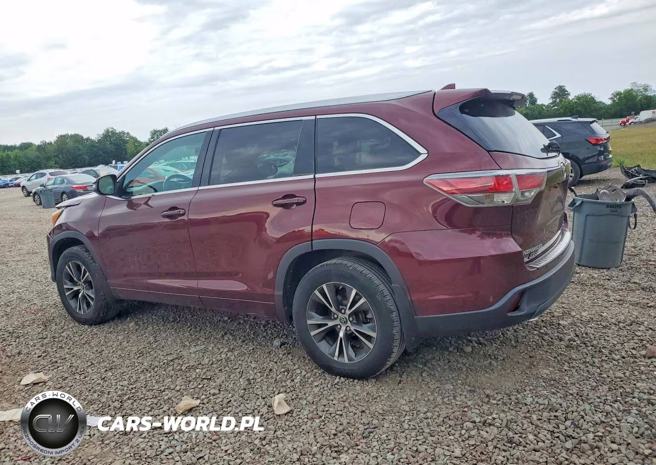 2016 Toyota Highlander Xle VIN:5TDJKRFH2GS229674 - 2