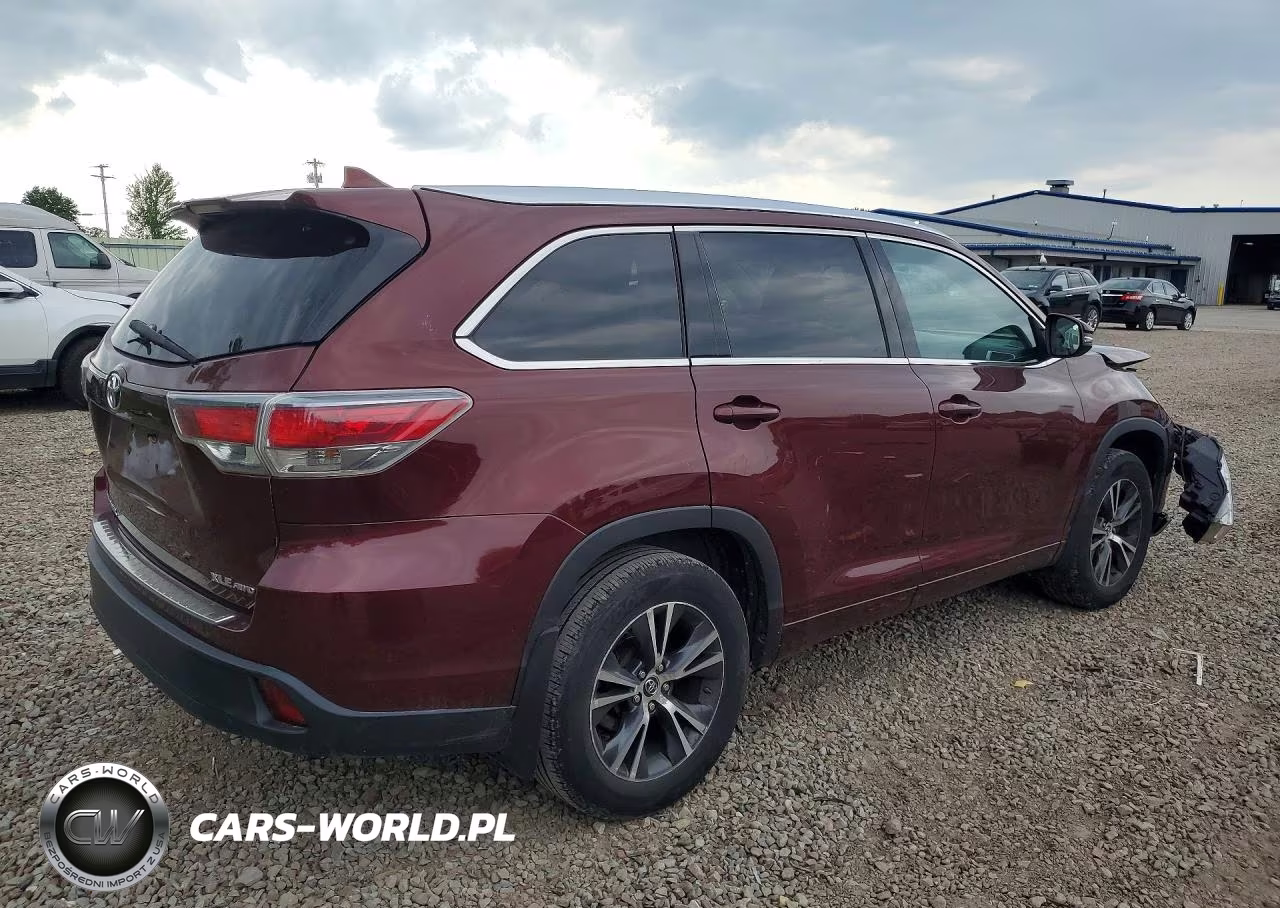 2016 Toyota Highlander Xle VIN:5TDJKRFH2GS229674 - 3
