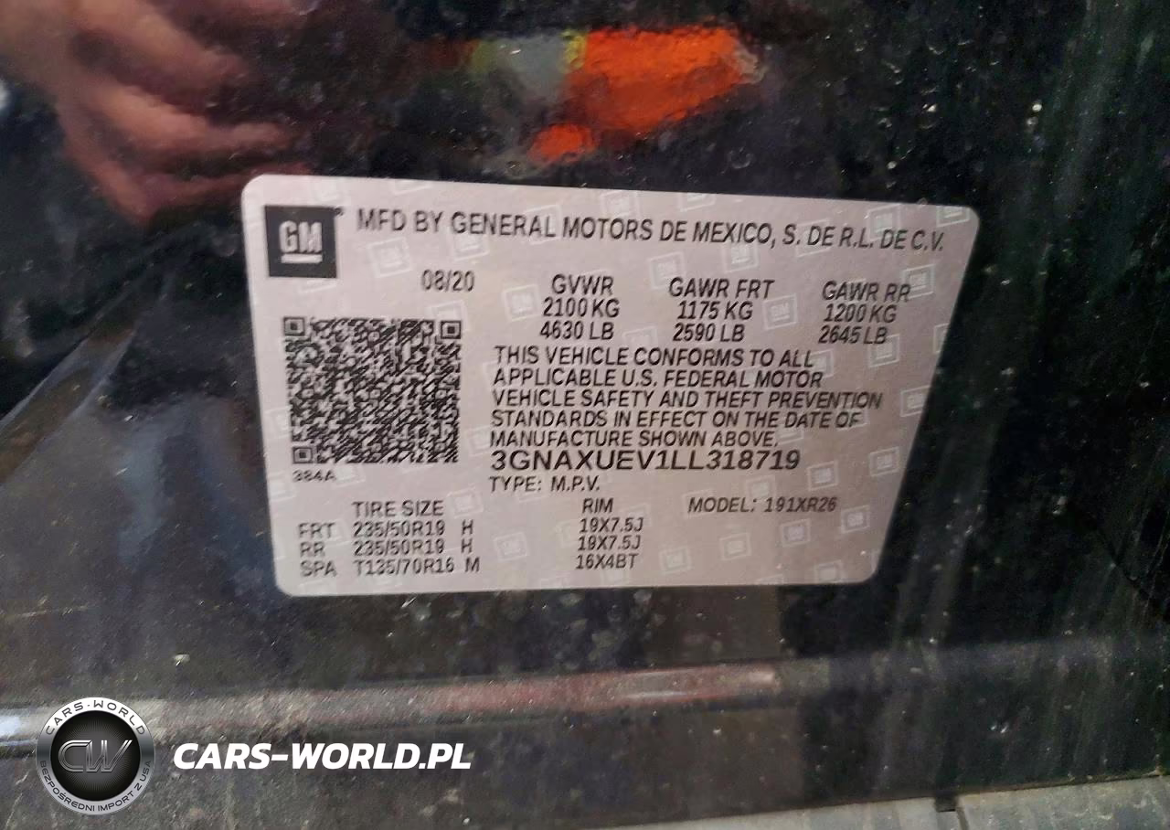 2020 Chevrolet Equinox Lt VIN:3GNAXUEV1LL318719 - 13