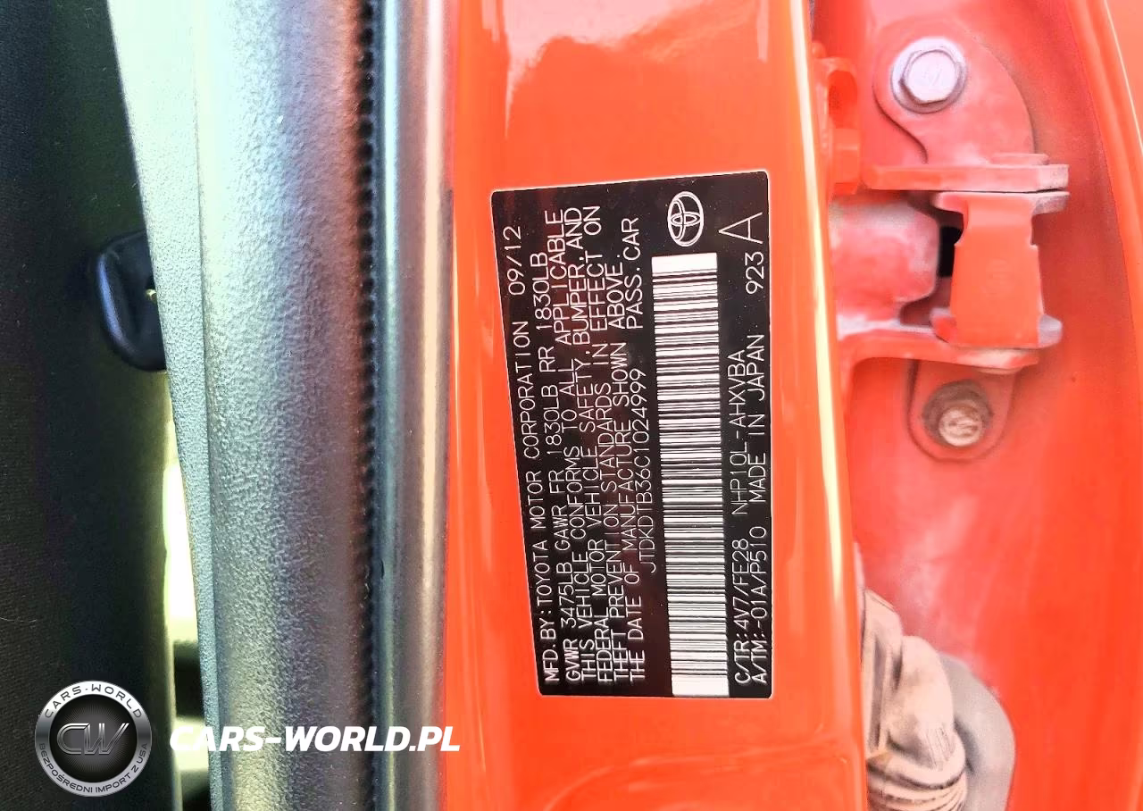 2012 Toyota Prius VIN:JTDKDTB36C1024999 - 13