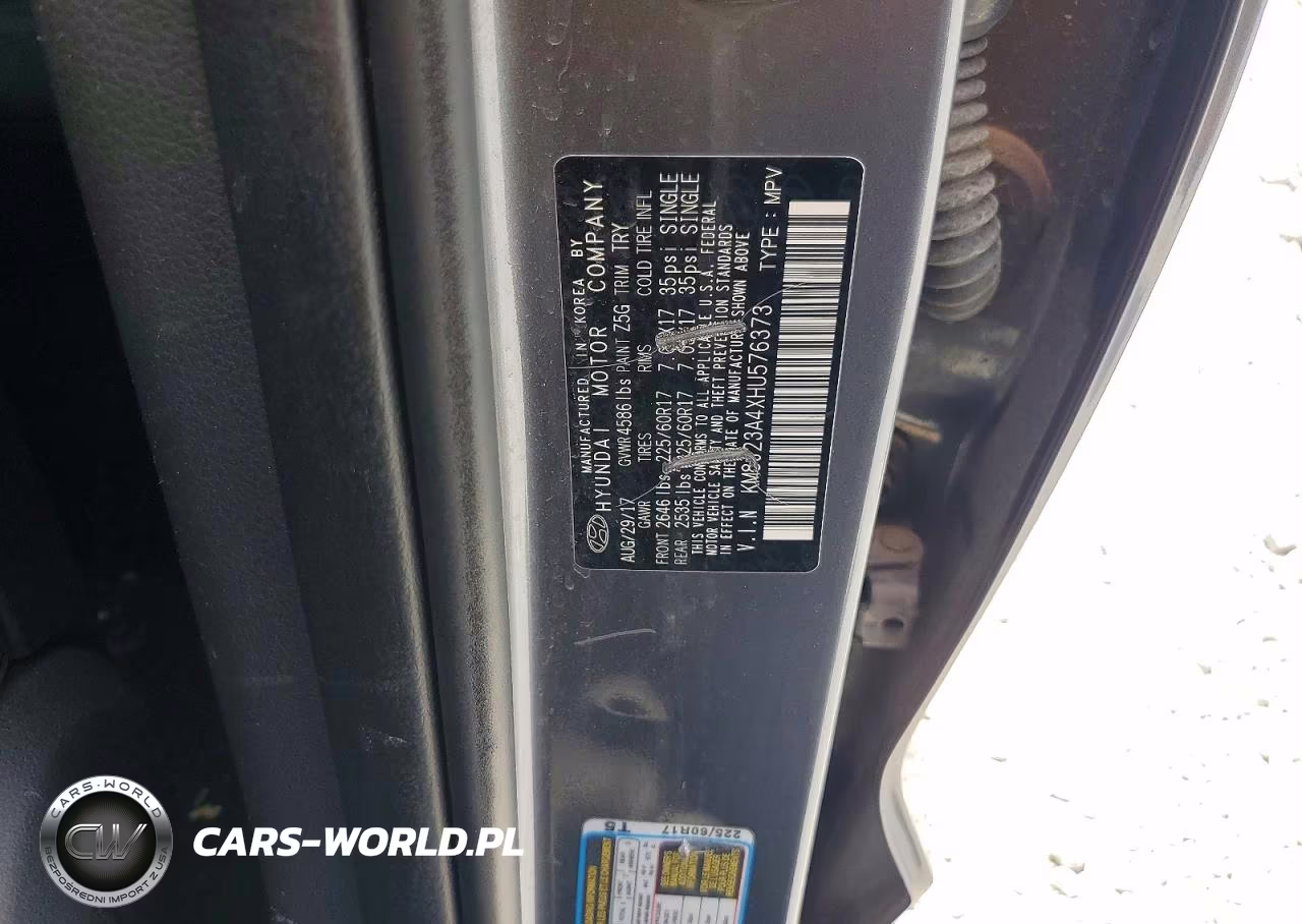 2017 Hyundai Tucson Se VIN:KM8J23A4XHU576373 - 13