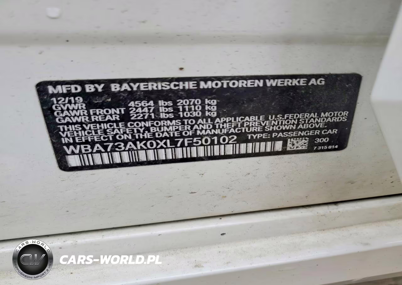 2020 BMW 228Xi VIN:WBA73AK0XL7F50102 - 12