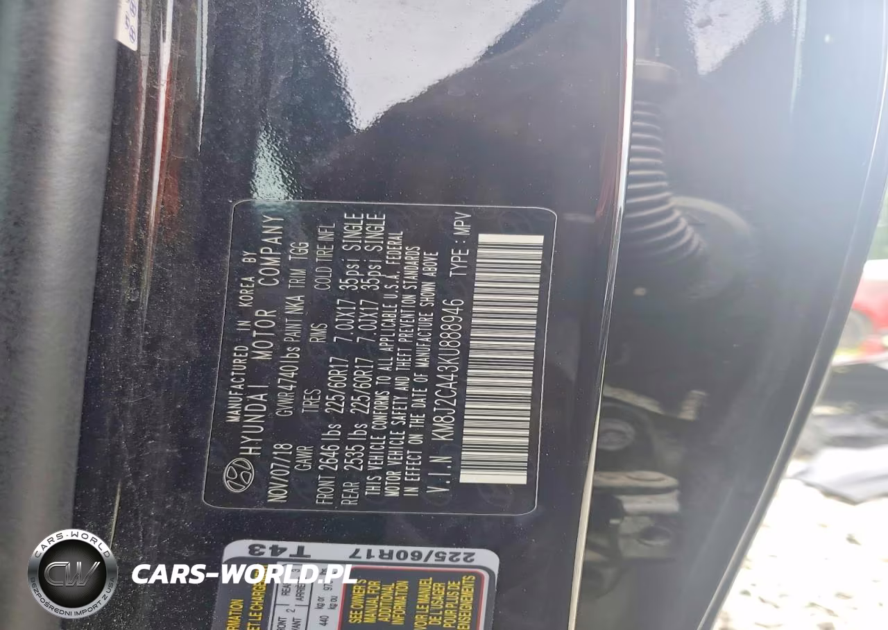 2019 Hyundai Tucson Se VIN:KM8J2CA43KU888946 - 14
