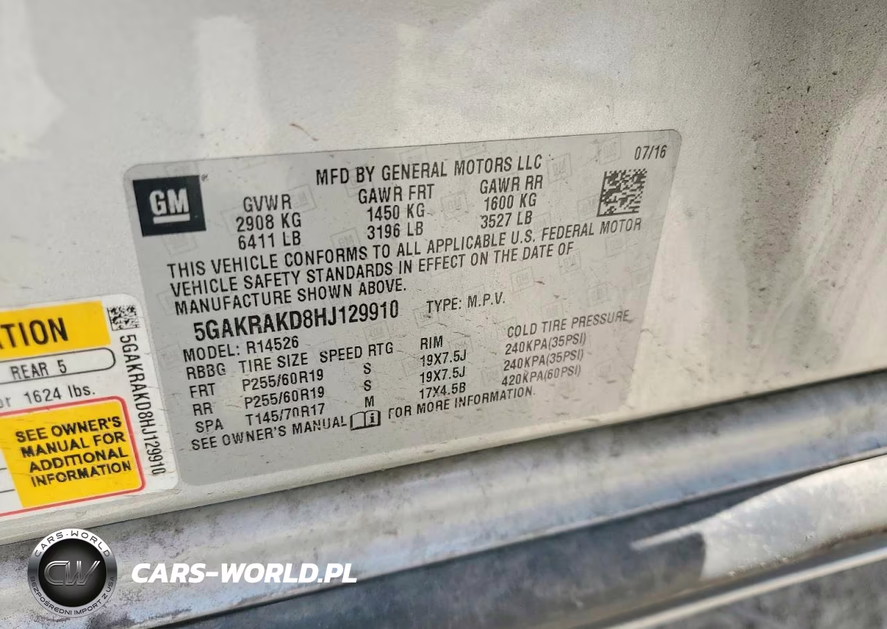 2017 Buick Enclave VIN:5GAKRAKD8HJ129910 - 14