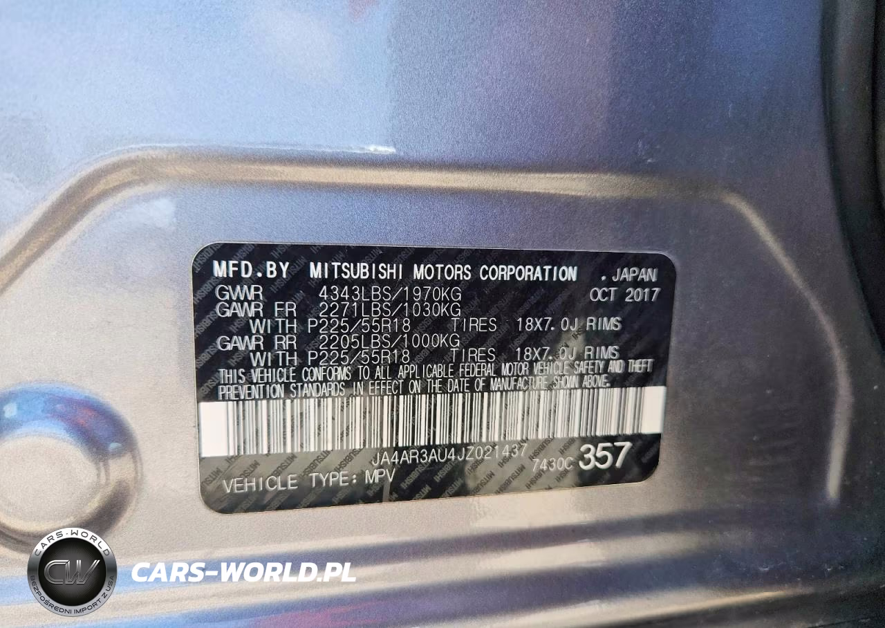 2018 Mitsubishi Outlander Sport Es VIN:JA4AR3AU4JZ021437 - 13