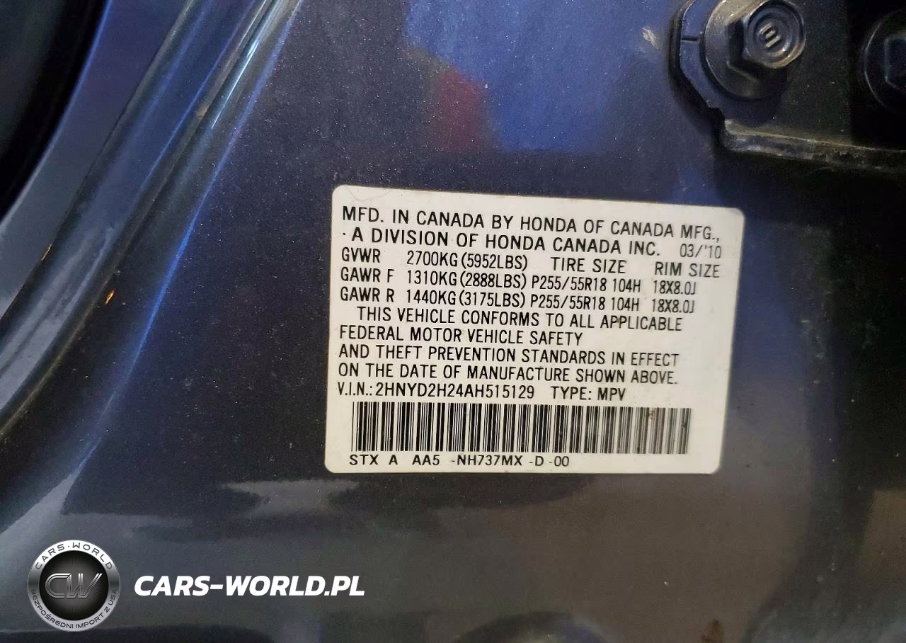 2010 Acura Mdx VIN:2HNYD2H24AH515129 - 13