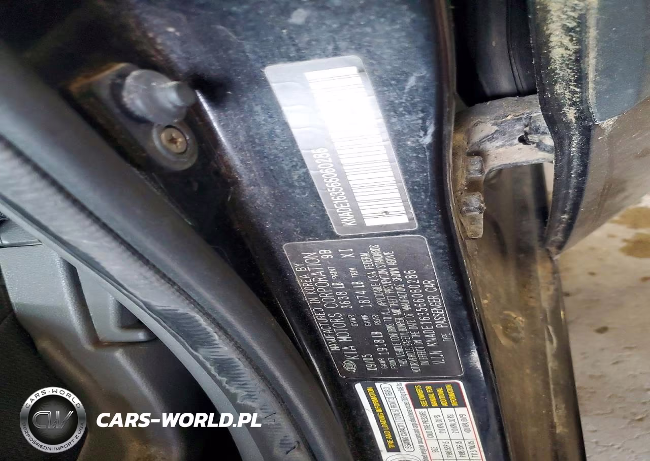 2006 Kia Rio 5 VIN:KNADE163566060286 - 12