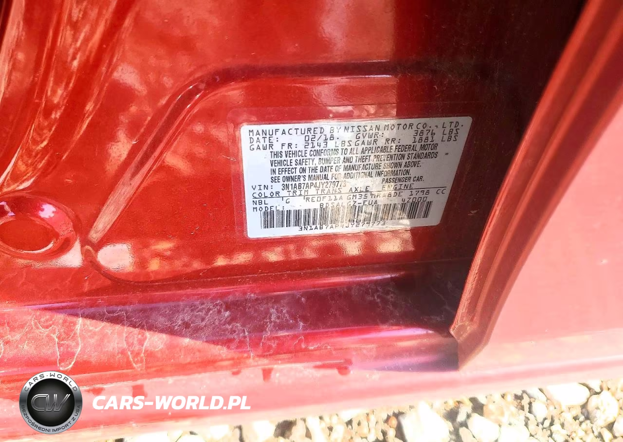 2018 Nissan Sentra Sl VIN:3N1AB7AP4JY279773 - 13