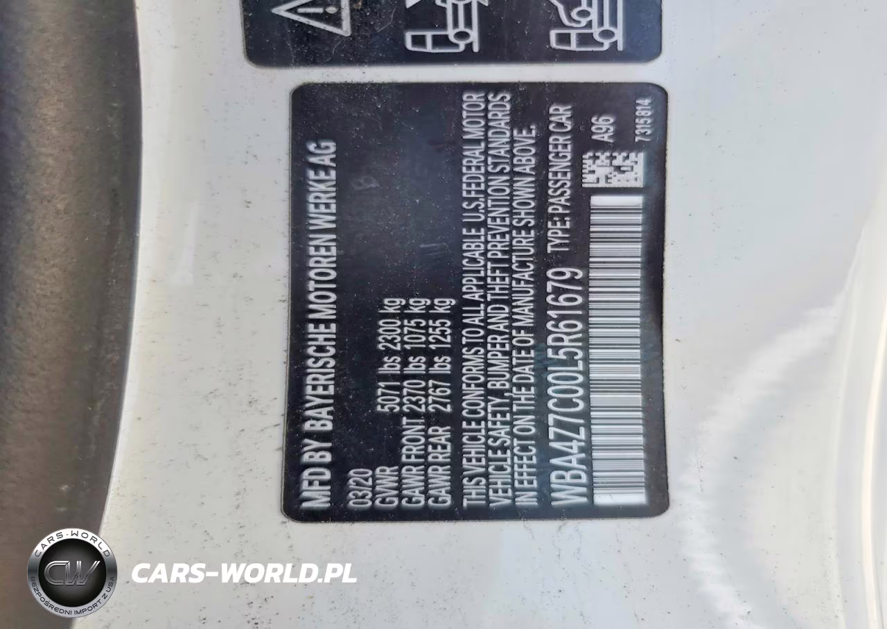 2020 BMW 440Xi VIN:WBA4Z7C00L5R61679 - 12