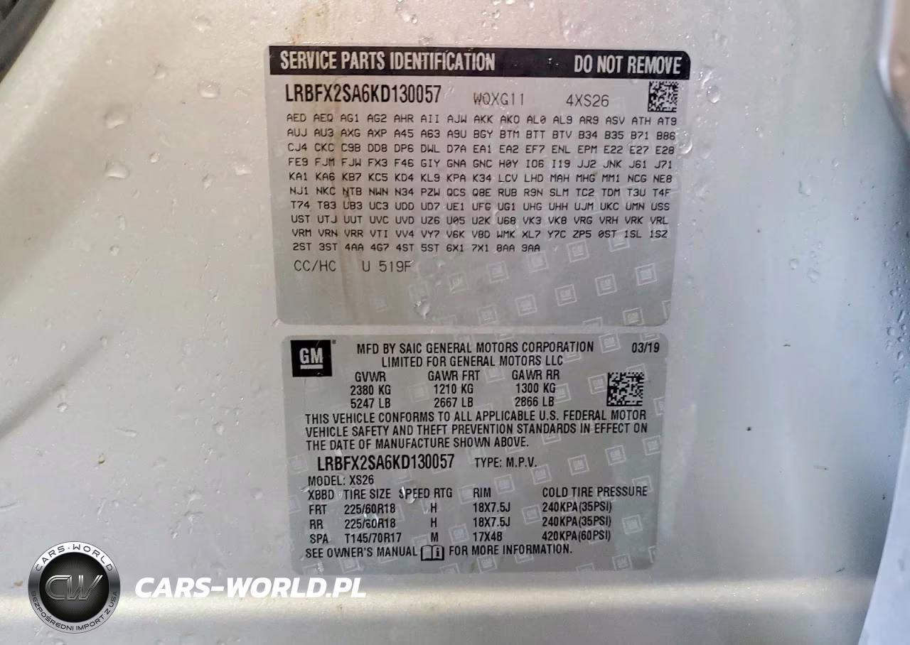 2019 Buick Envision Essence VIN:LRBFX2SA6KD130057 - 14