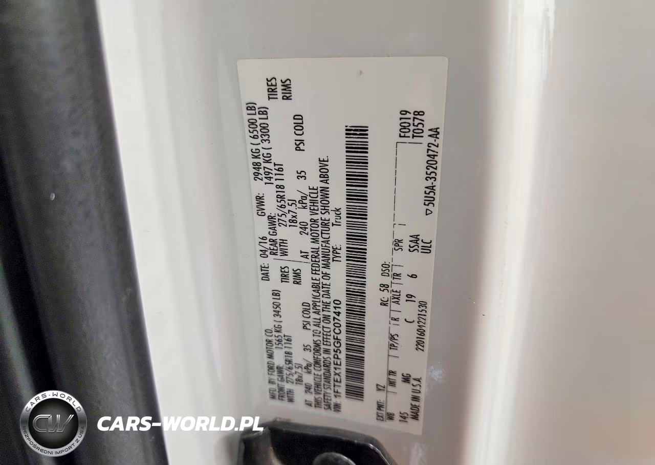 2016 Ford F150 Super Cab VIN:1FTEX1EP5GFC07410 - 13