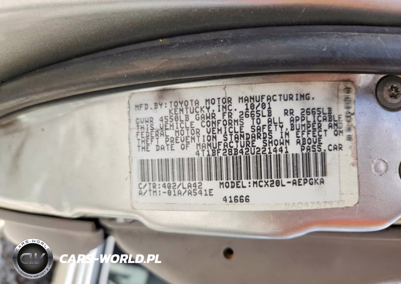 2001 TOYOTA AVALON XLS VIN:4T1BF28BX1U132679 - 12