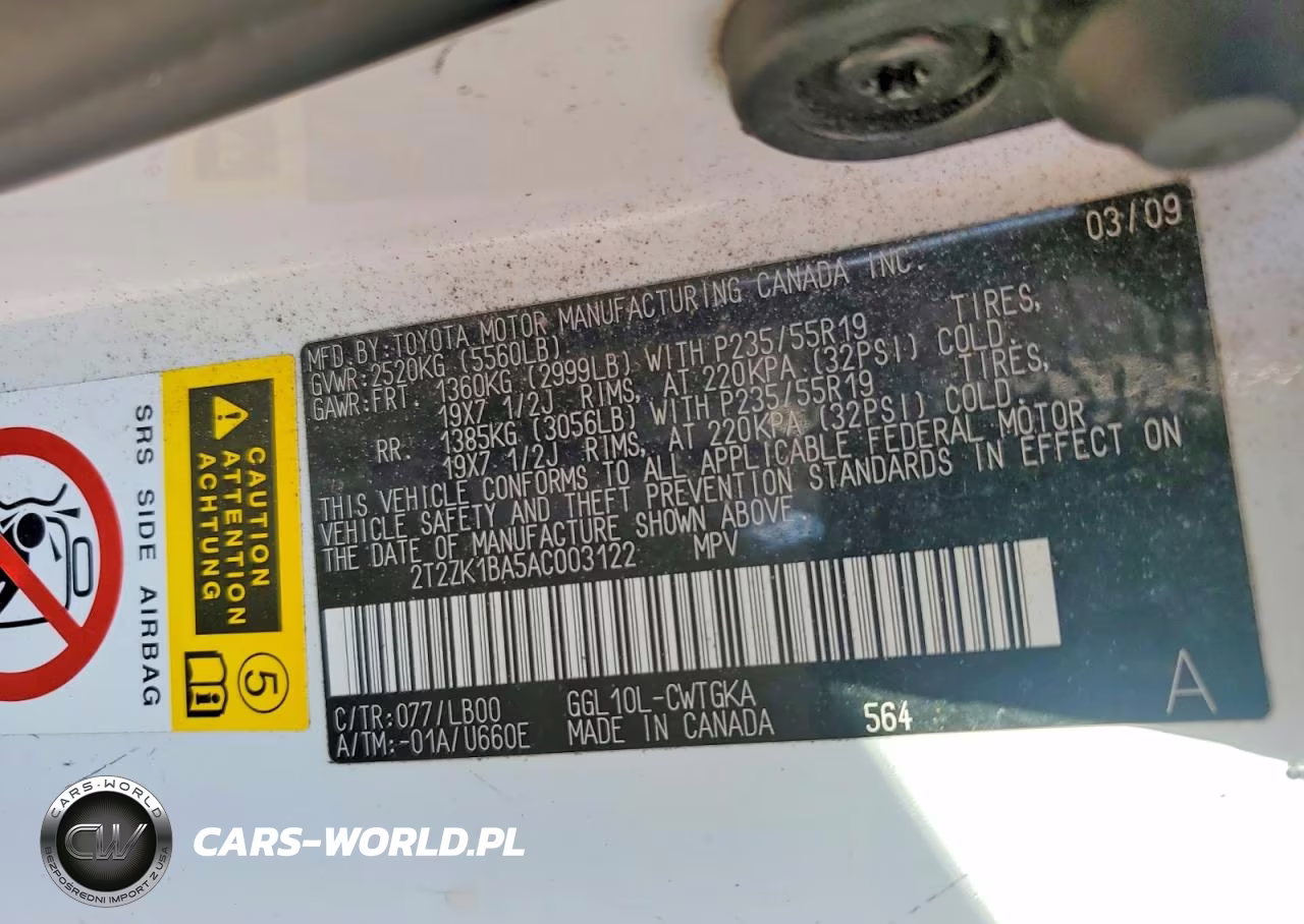 2010 Lexus Rx 350 VIN:2T2ZK1BA5AC003122 - 13