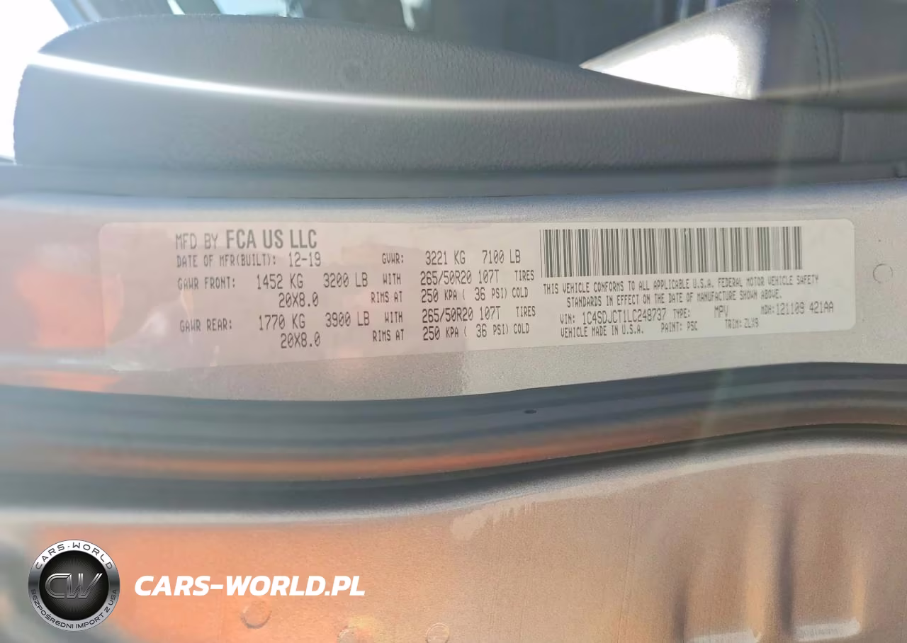 2020 Dodge Durango R-T VIN:1C4SDJCT1LC248737 - 13