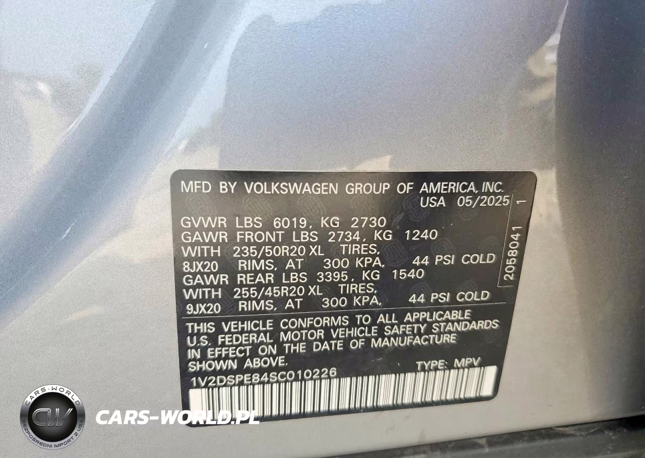 2025 Volkswagen Id.4 Pro VIN:1V2DSPE84SC010226 - 12