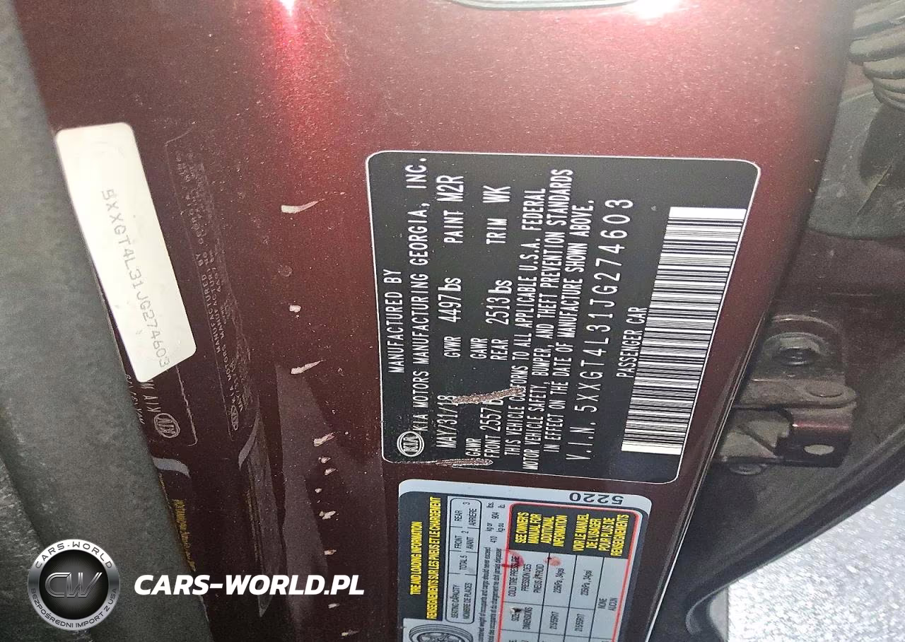 2018 Kia Optima Lx VIN:5XXGT4L31JG274603 - 12