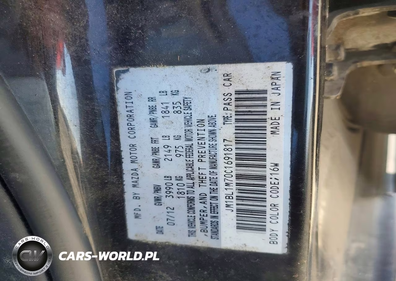 2012 Mazda 3 I VIN:JM1BL1M70C1691817 - 12