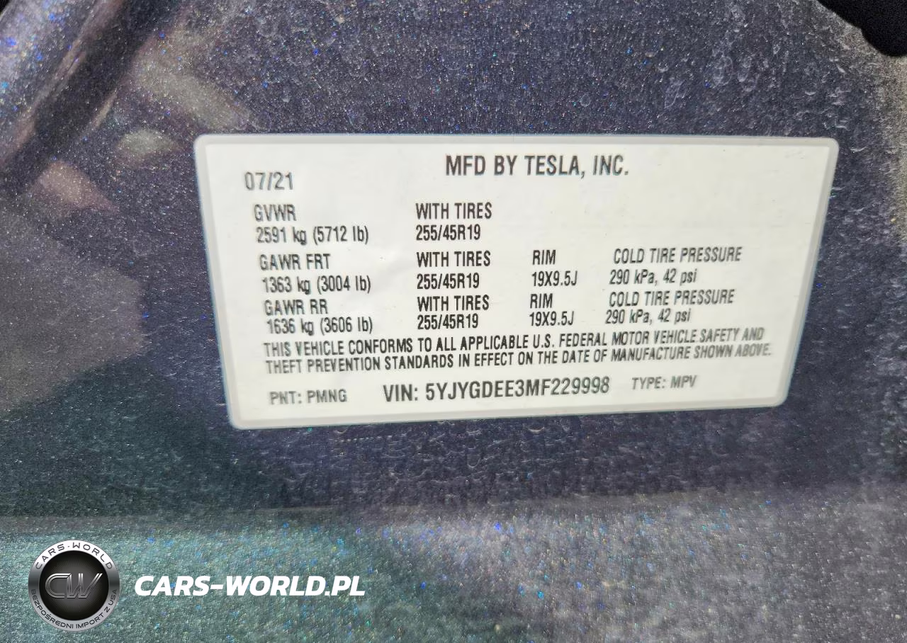 2021 Tesla Model Y VIN:5YJYGDEE3MF229998 - 12