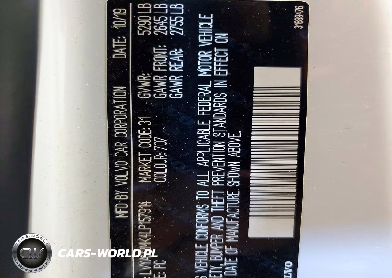 2020 Volvo S90 T6 Momentum VIN:LVYA22MK4LP157914 - 12