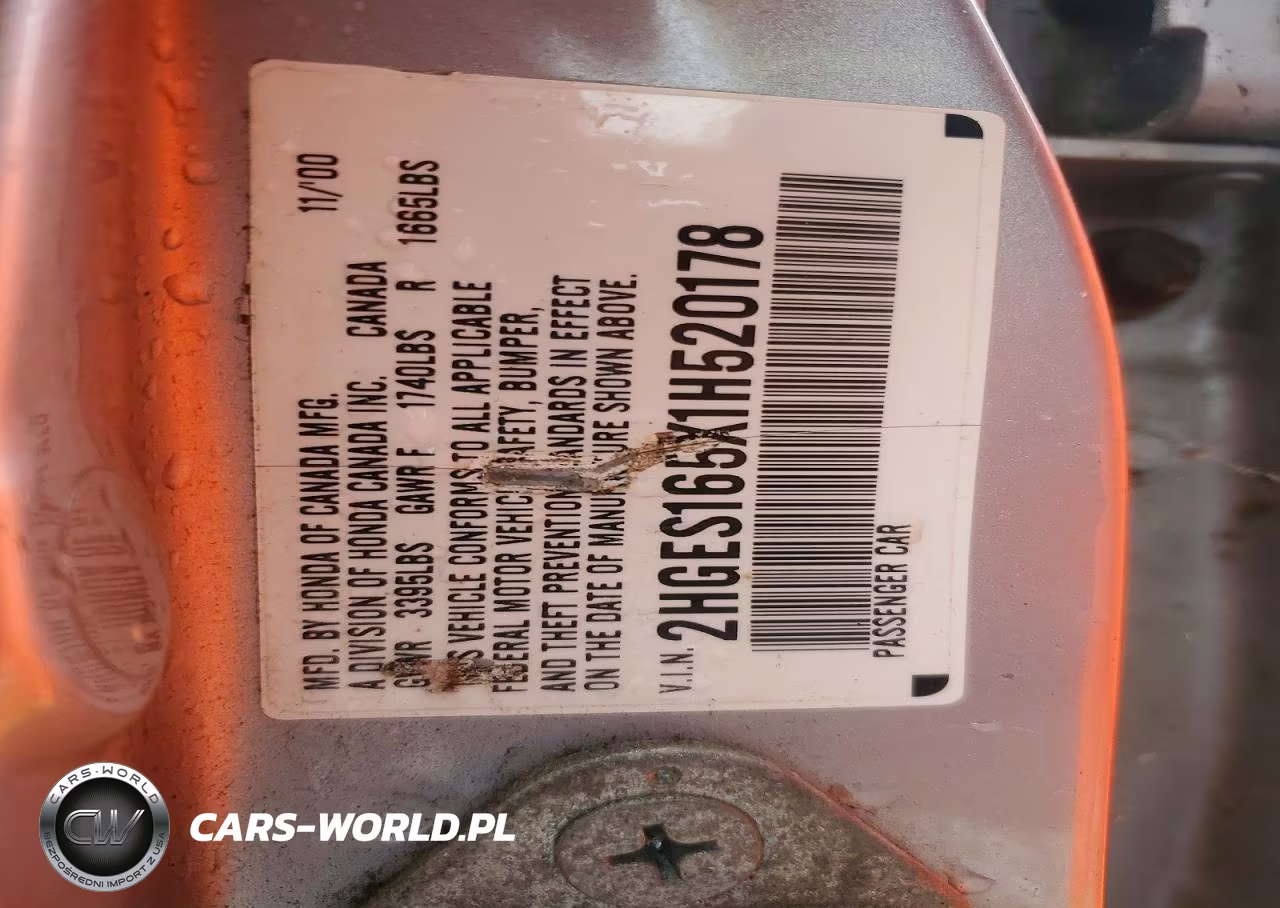 2001 Honda Civic Lx VIN:2HGES165X1H520178 - 13