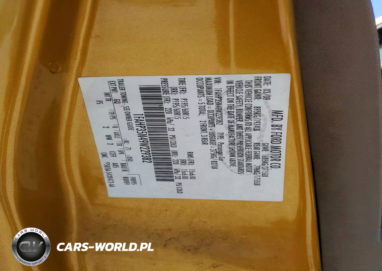 2009 Ford Focus Se VIN:1FAHP35N49W229382 - 12