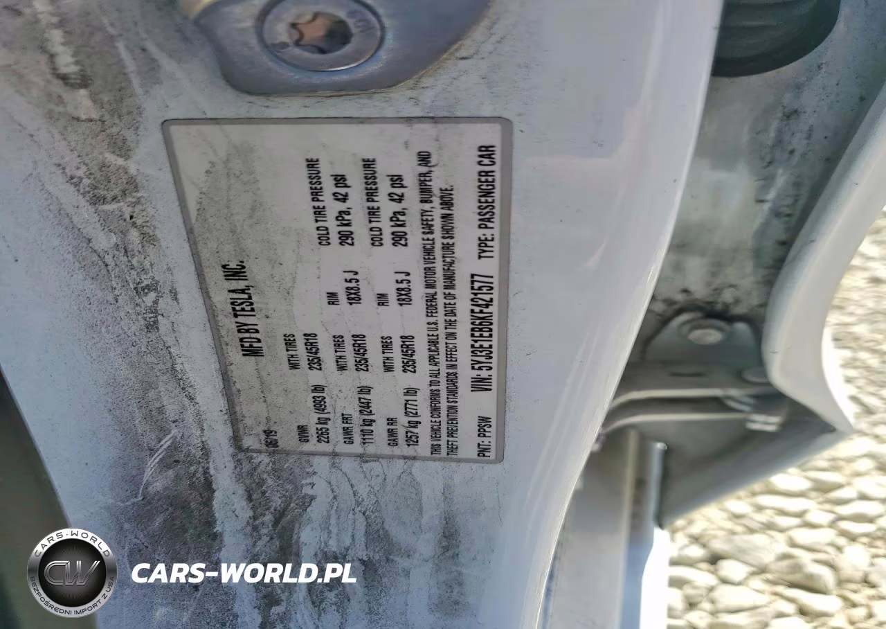 2019 Tesla Model 3 VIN:5YJ3E1EB6KF421577 - 12