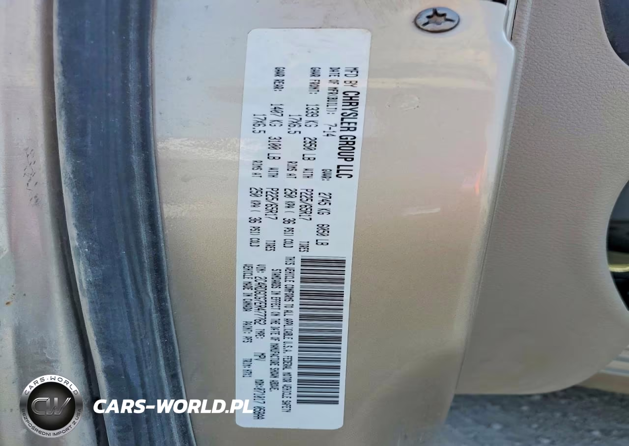 2014 Dodge Grand Caravan Sxt VIN:2C4RDGCG7ER477762 - 13
