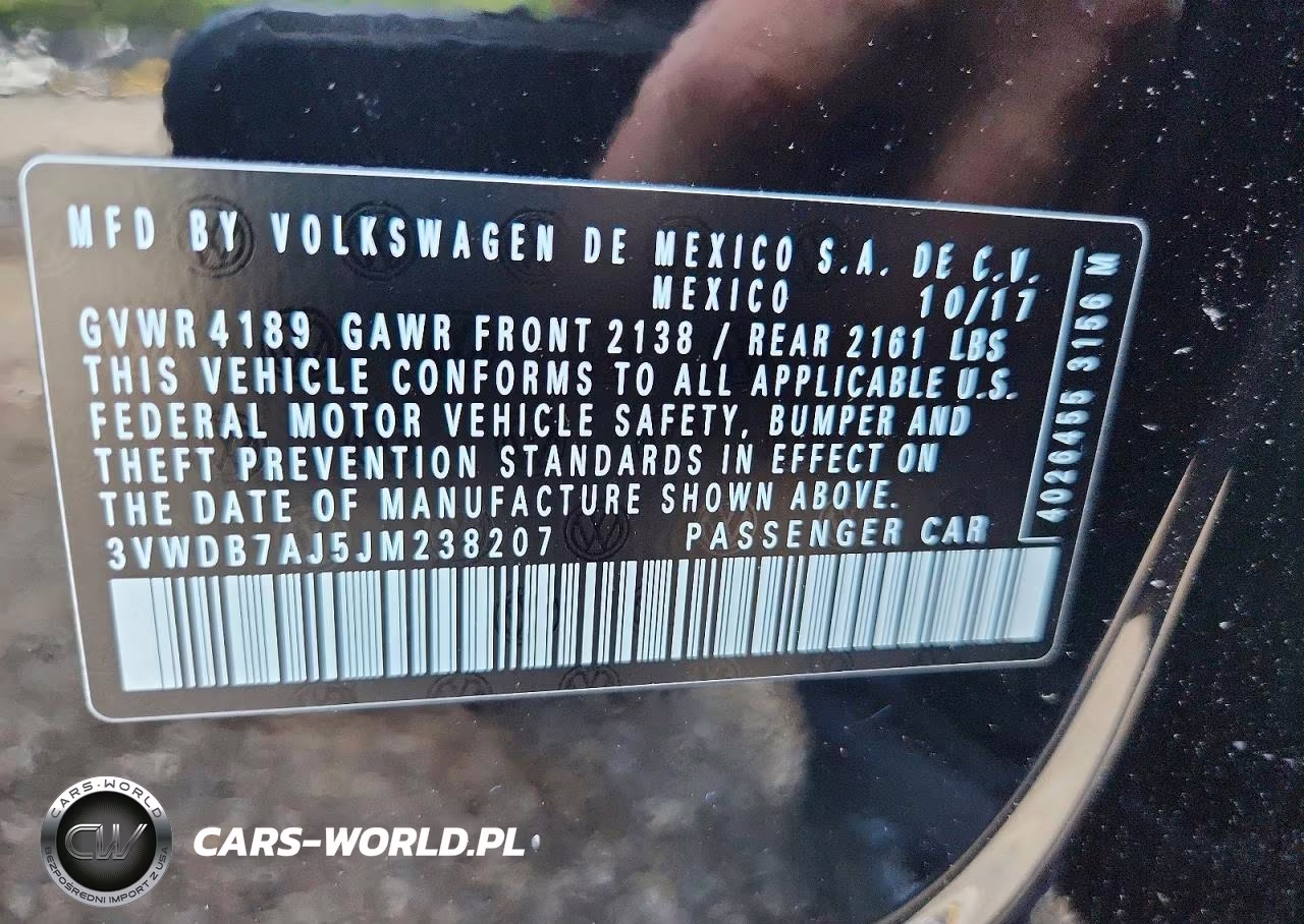 2018 Volkswagen Jetta Se VIN:3VWDB7AJ5JM238207 - 12