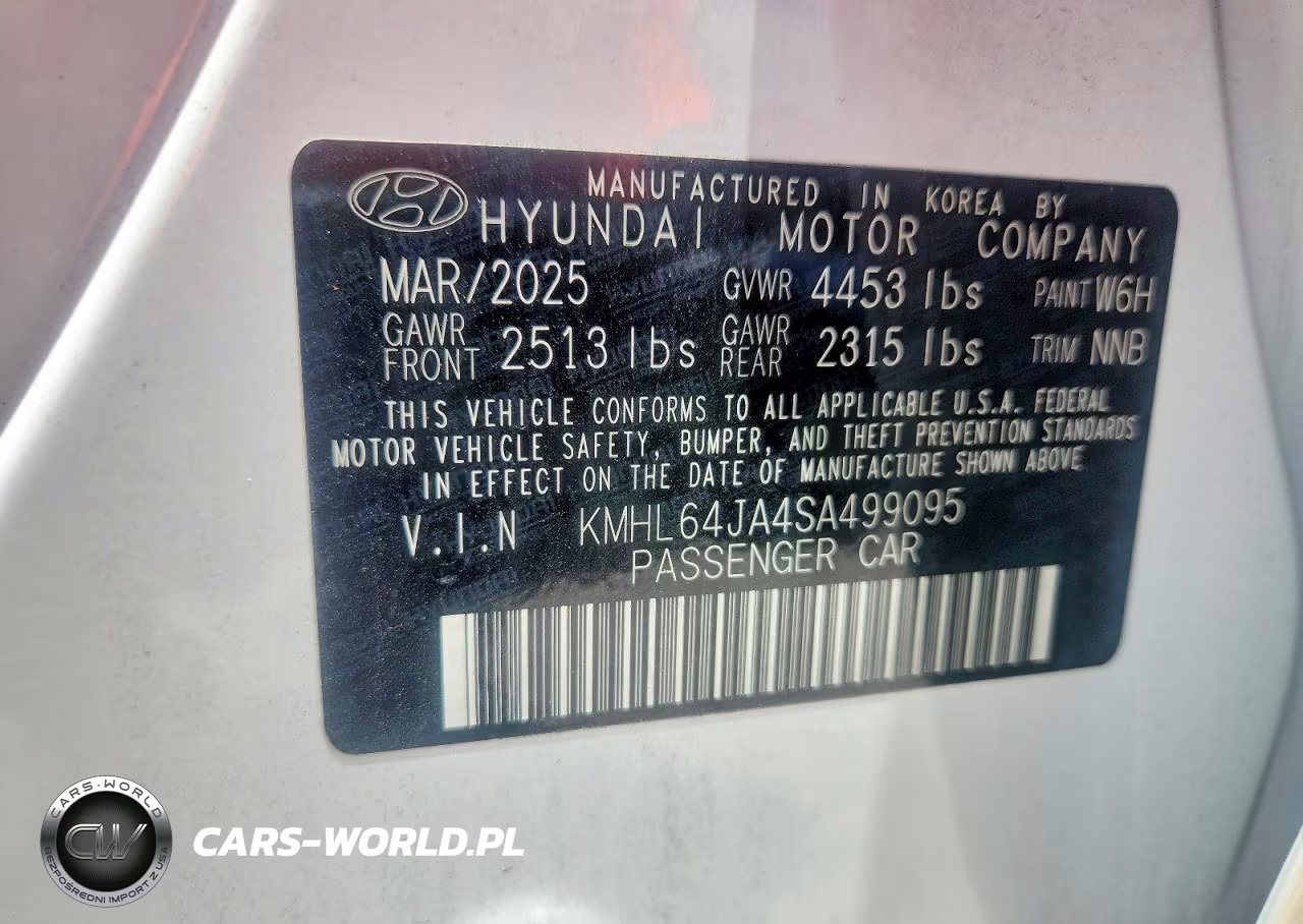 2025 Hyundai Sonata Sel VIN:KMHL64JA4SA499095 - 13