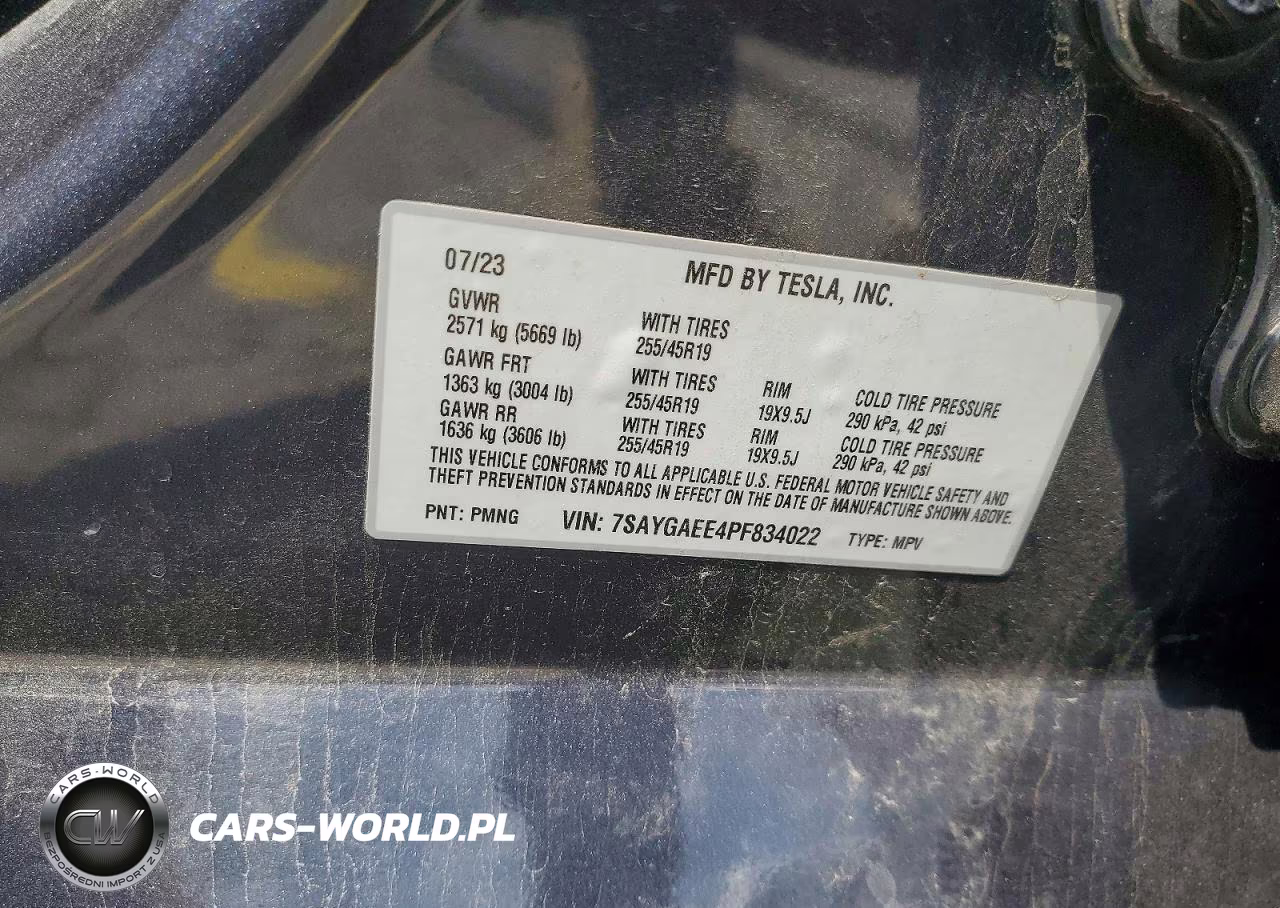 2023 Tesla Model Y VIN:7SAYGAEE4PF834022 - 14