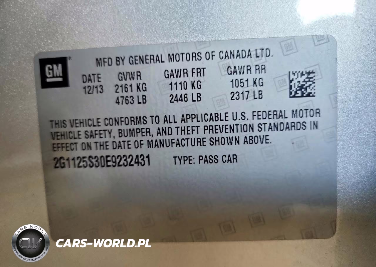 2014 Chevrolet Impala Lt VIN:2G1125S30E9232431 - 12