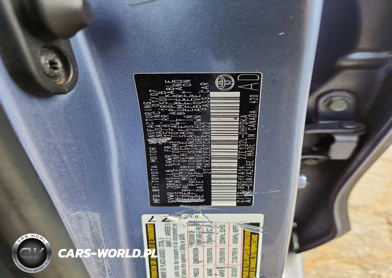 2007 Toyota Corolla Matrix Xr VIN:2T1KR32E97C658022 - 13