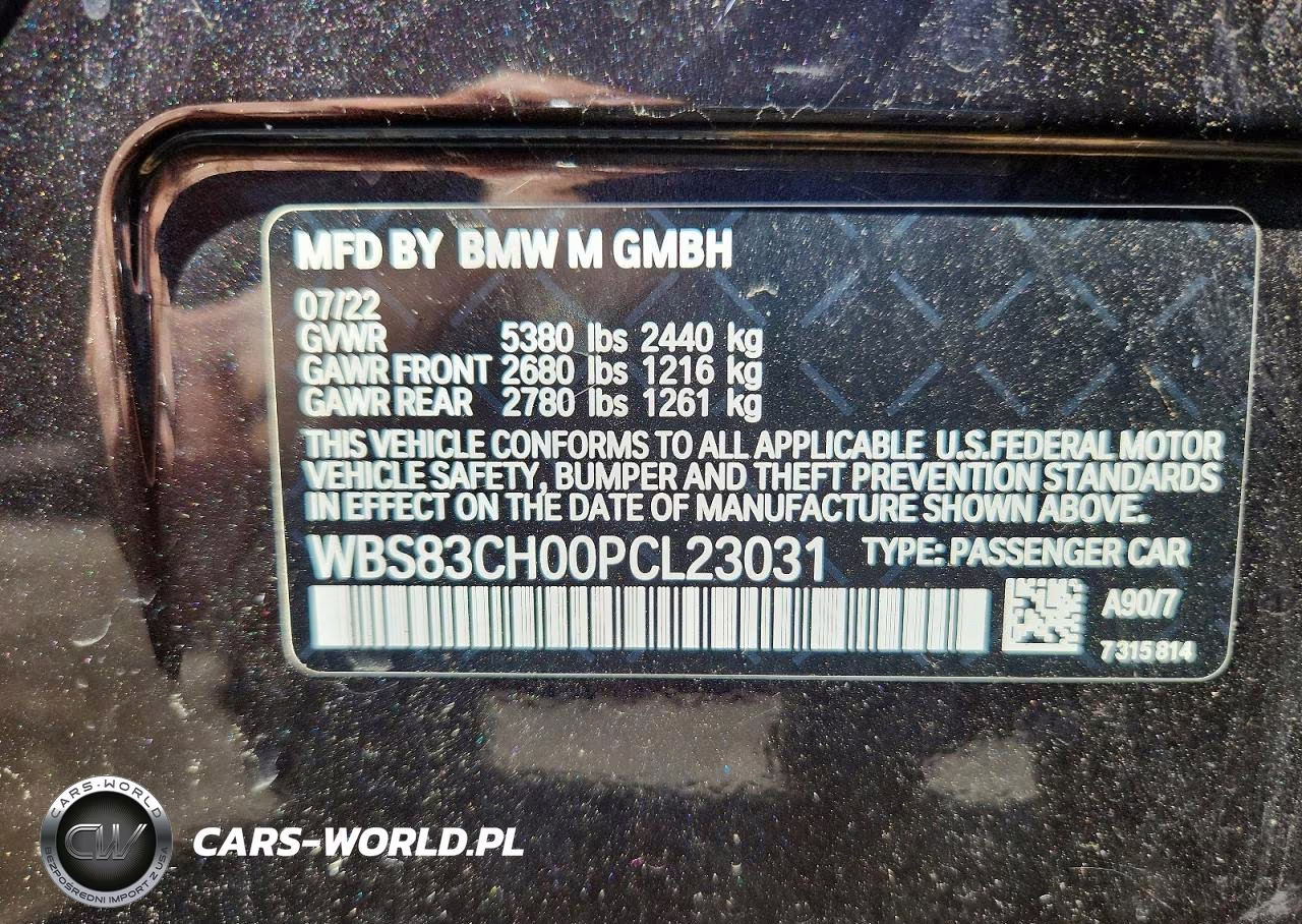 2023 BMW M5 VIN:WBS83CH00PCL23031 - 12