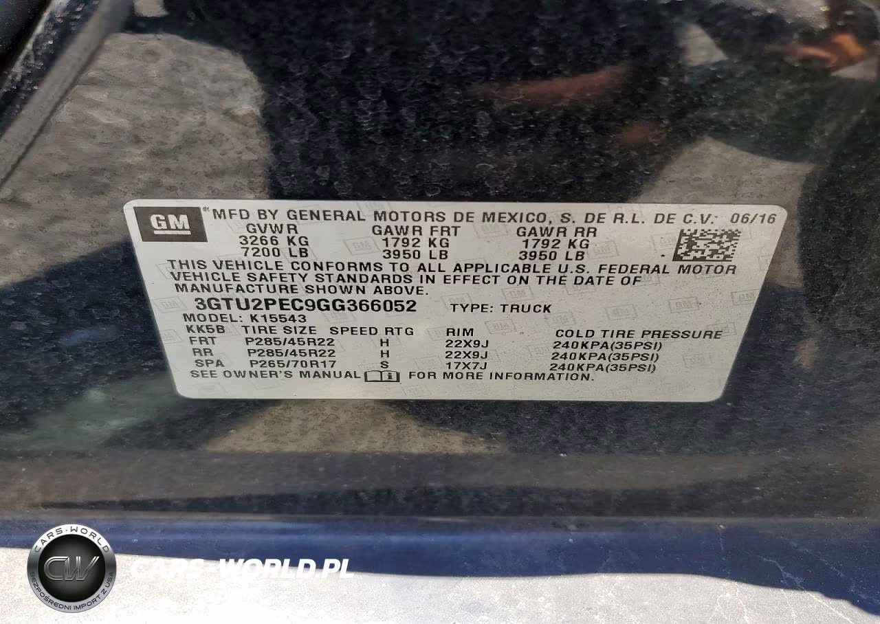 2016 GMC Sierra K1500 Denali VIN:3GTU2PEC9GG366052 - 12