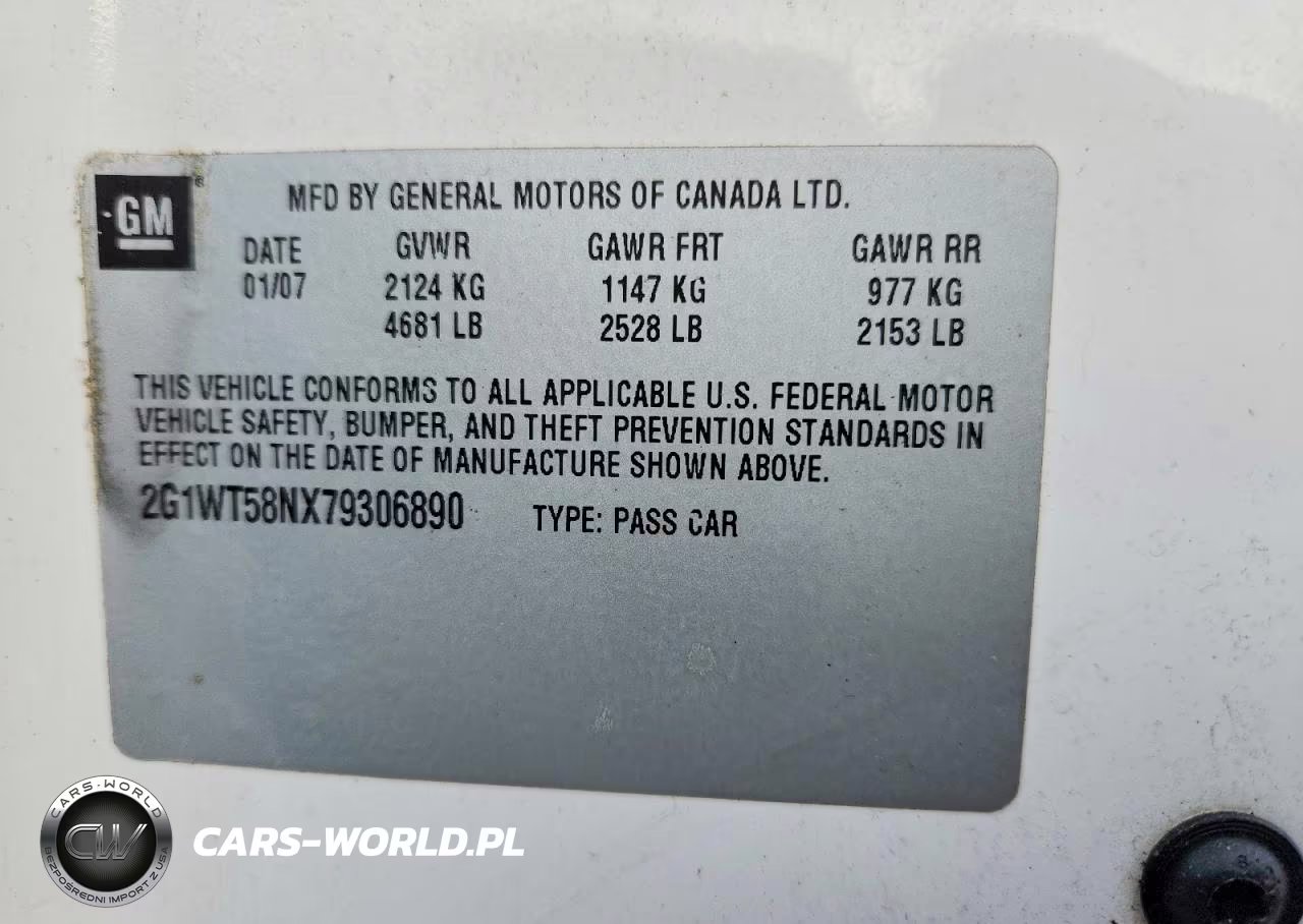 2007 Chevrolet Impala Lt VIN:2G1WT58NX79306890 - 12