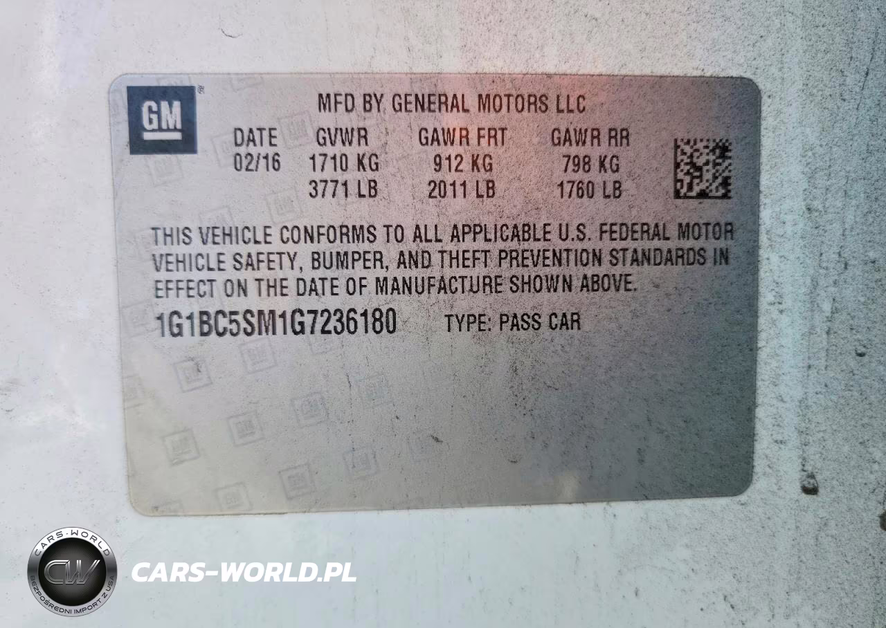 2016 Chevrolet Cruze Ls VIN:1G1BC5SM1G7236180 - 12