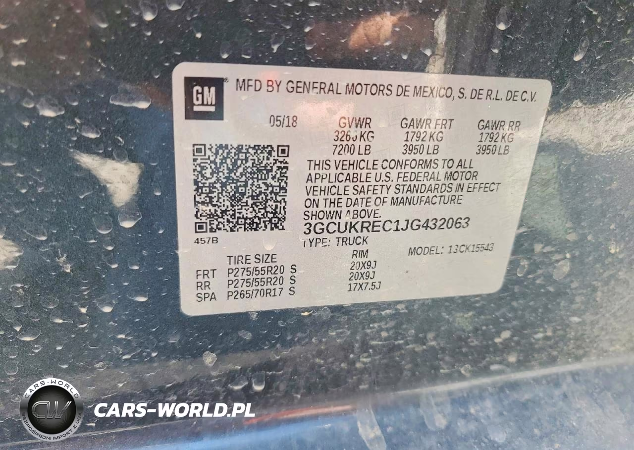 2018 Chevrolet Silverado K1500 Lt VIN:3GCUKREC1JG432063 - 12