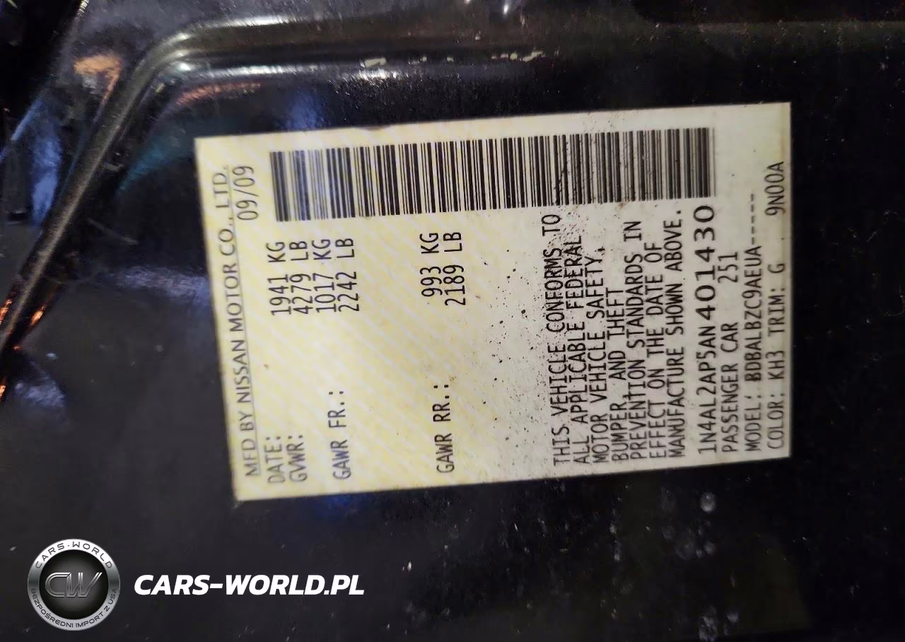2010 Nissan Altima 2.5 VIN:1N4AL2AP5AN401430 - 12